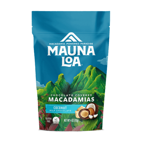 Chocolate Covered Macadamias - Milk Chocolate Coconut Small Bag