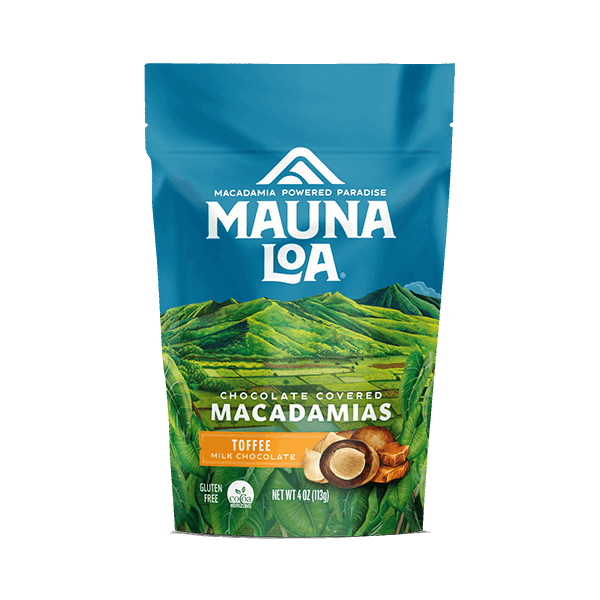 Chocolate Covered Macadamias - Milk Chocolate Toffee Small Bag