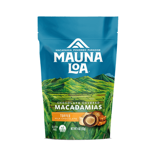 Chocolate Covered Macadamias - Milk Chocolate Toffee Small Bag