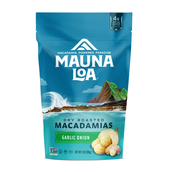 Flavored Macadamias - Garlic Onion Medium Bag