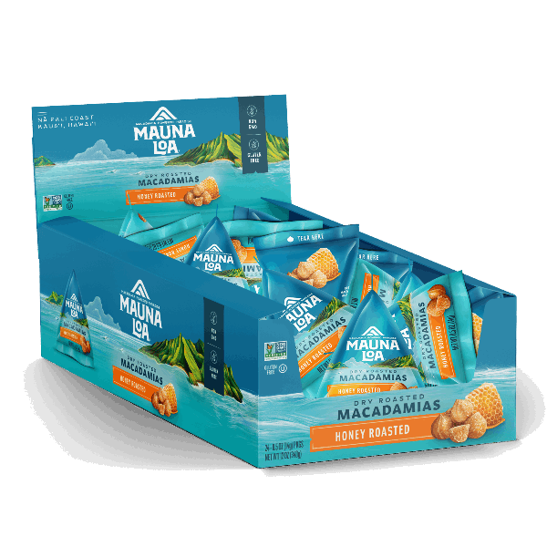 Flavored Macadamias - Honey Roasted Mini Mauna